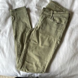Old Navy Army Green Skinny Rockstar Jeans